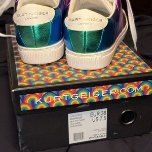 Kurt Geiger London Lane Stripe Leater Sneakers